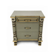 Royal Carvin Night Stand – Elegant Simplicity with Luxe Accents