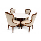 Drum Marble Elegance 4+1 Seater – Sculpted for Sophisticated Living