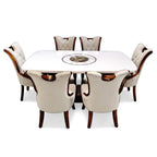 Manchester 6+1 Dining Table – Refined Dining with Luxurious Detailing
