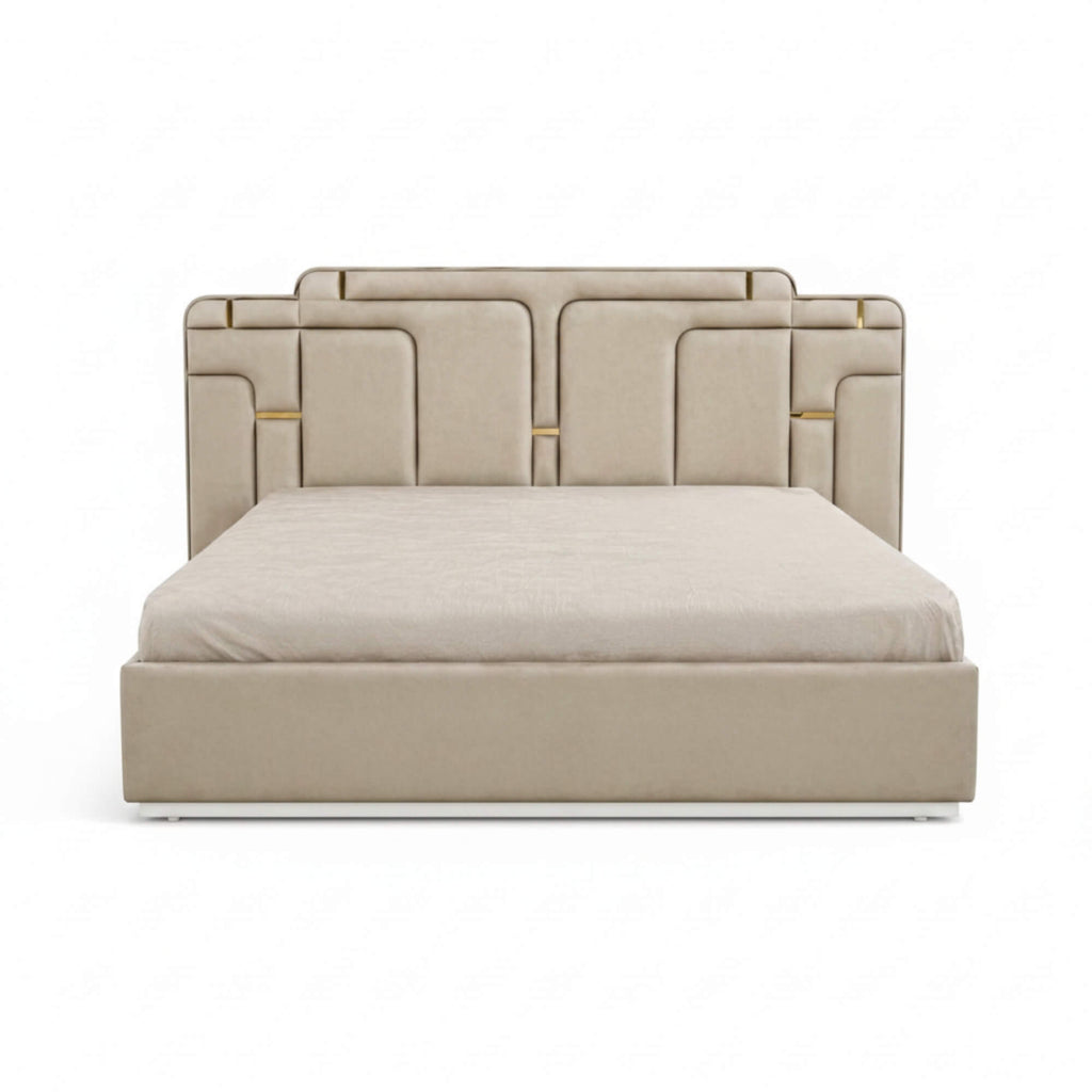 Fortune Upholstered King Bed with Storage – Plush Comfort Meets Smart Living
