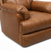 Tan brown power recliner arm and seat close-up view | qivly:v1:h:11bd98e99d8debc24e1d7772e00b905a