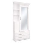 Venus Dressing Table with Mirror  Modern Vanity with Drawers & Shelves
