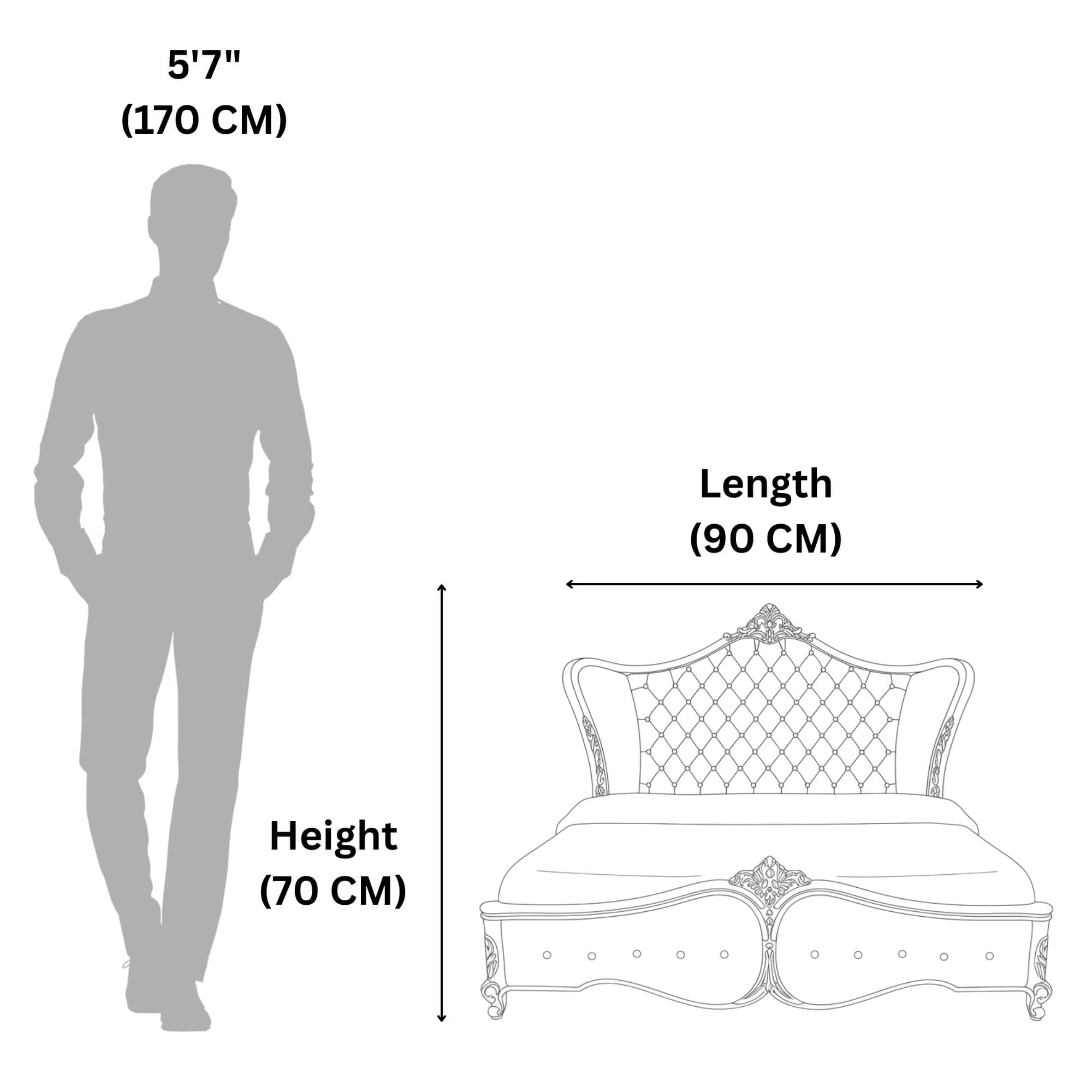 Harmony Carvin King Bed with Storage – Ornate Craftsmanship with Grand Comfort