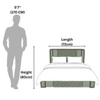 Milano Double Bed With Storage – Upholstered Frame with Cushioned Headboard