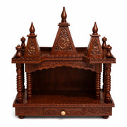 Trident Temple 24  Handcrafted Solid Wood Pooja Mandir