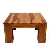 Vermount Coffee Table Small- Solid Wood Accent Table with Natural Grain Finish