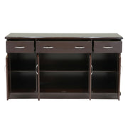 Flake 4 Door Multiunit - Engineering Wood Storage Unit with Gloss Finish