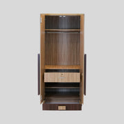 Texas 2 Door Wardrobe  Graceful Grey Elegance with Smart Storage