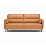 Salone 2-Seater Leather Sofa - Luxury Mustard Leather Sofa for Stylish Living Rooms
