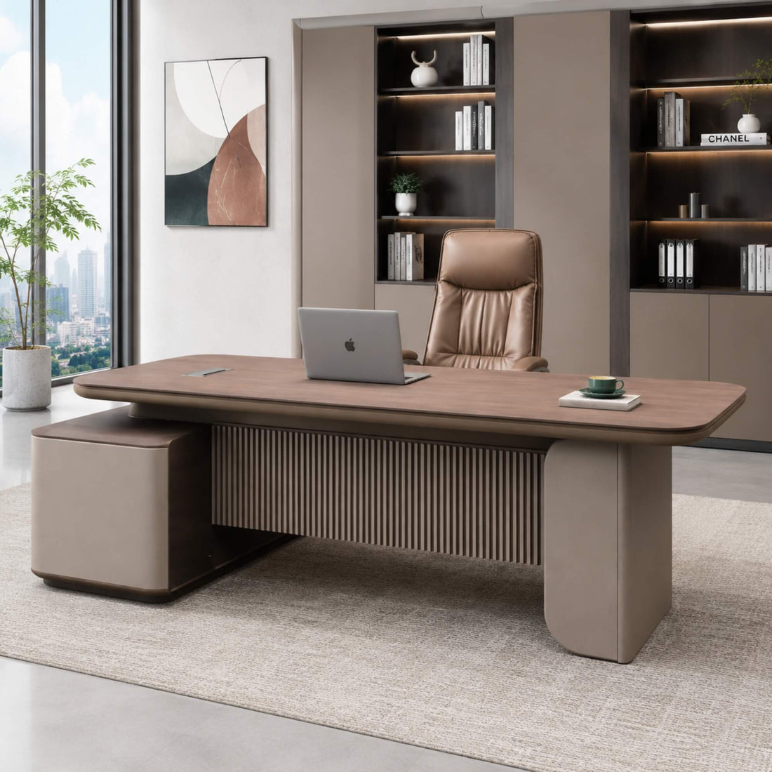 639 7FT Office Table- Elite Curve Executive Table