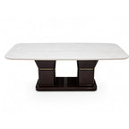 Spike Marble Table 6+1 Seater – Bold Geometry with Luxe Marble Appeal
