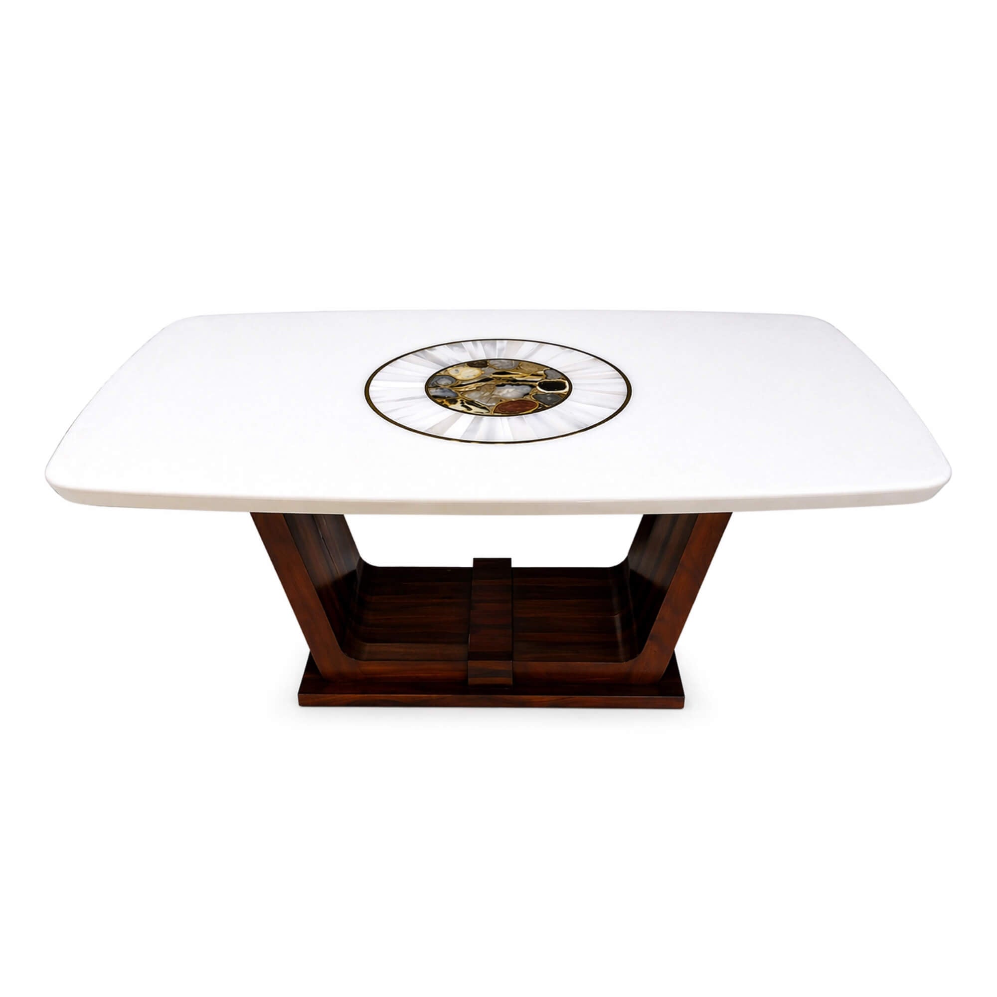 Manchester 6+1 Dining Table – Refined Dining with Luxurious Detailing