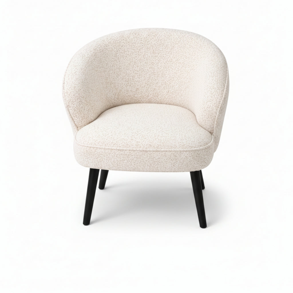 Leisure Chair TY052 - Upholstered Fabric Accent Chair with SS Base