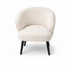 Leisure Chair TY052 - Upholstered Fabric Accent Chair with SS Base