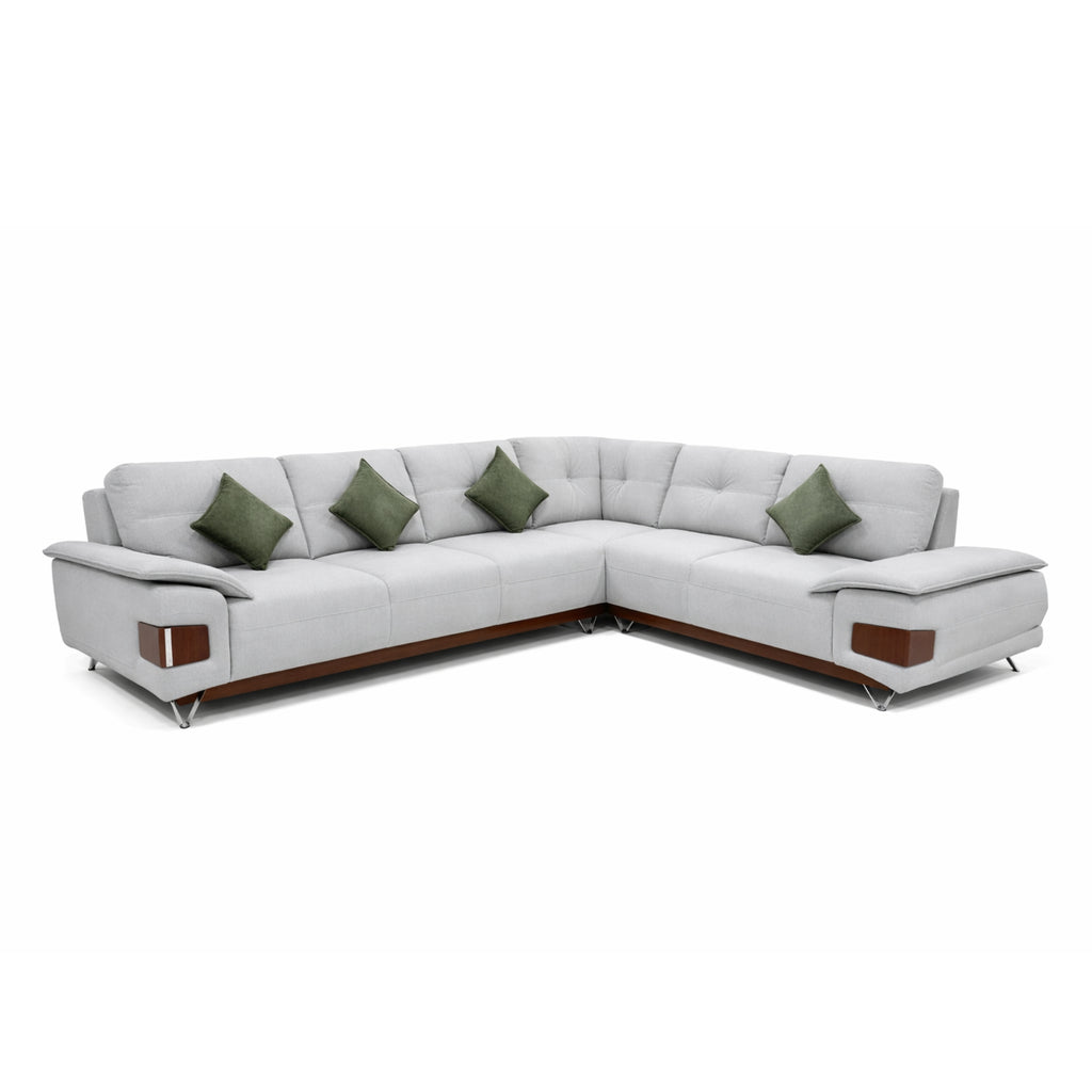 Noir L Shaped Sofa – Modern Comfort in Suede