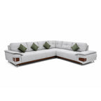 Noir L Shaped Sofa – Modern Comfort in Suede