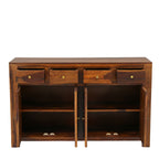 Flake 3 Door Multiunit  Modern Glossy Storage Unit with Shelves