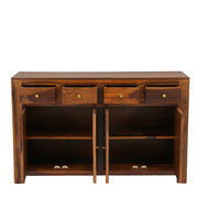 Diamond 4 Door Multiunit  Solid Wood Storage Unit with Drawers & Shelves