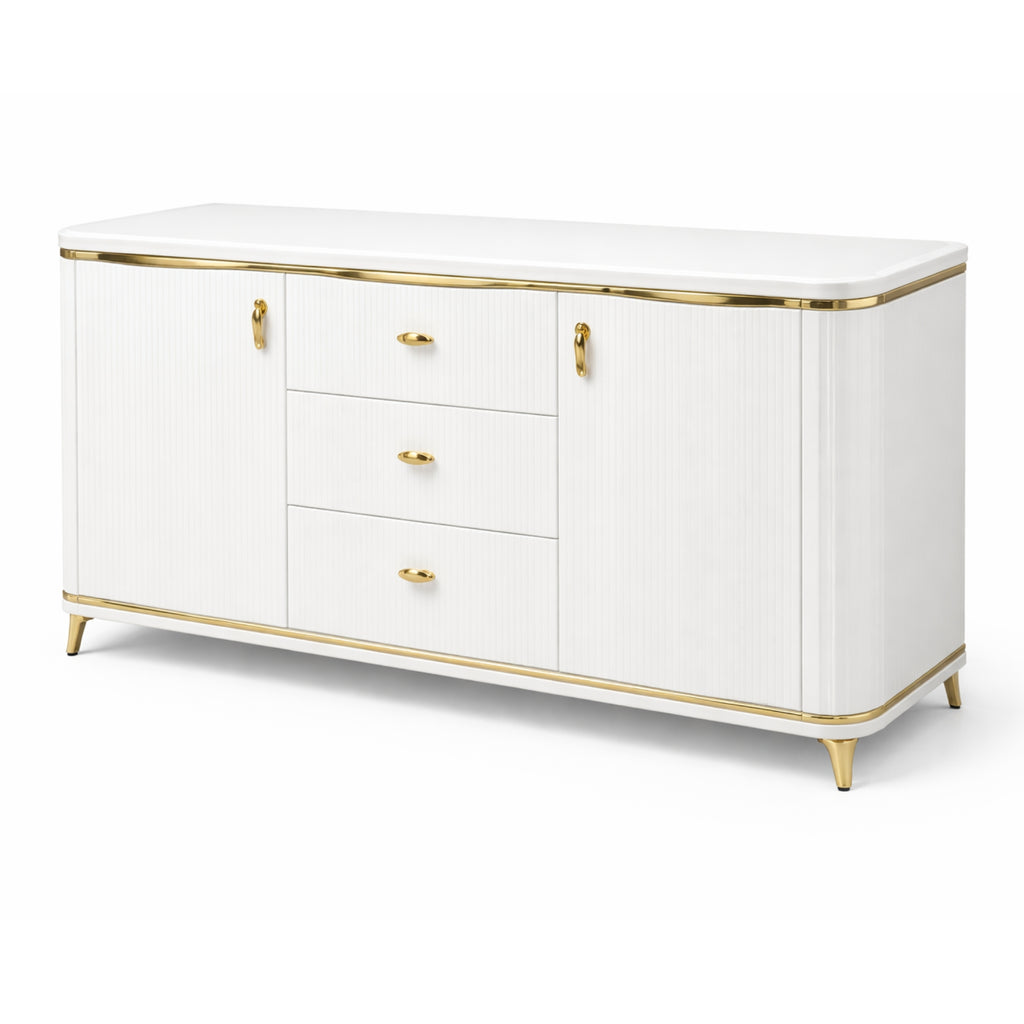 Glorious Multiunit  Modern Glossy White Storage Unit for Home