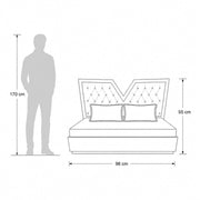 Tucain King Bed with Hydraulic Storage – Modern Geometry with Plush Comfort