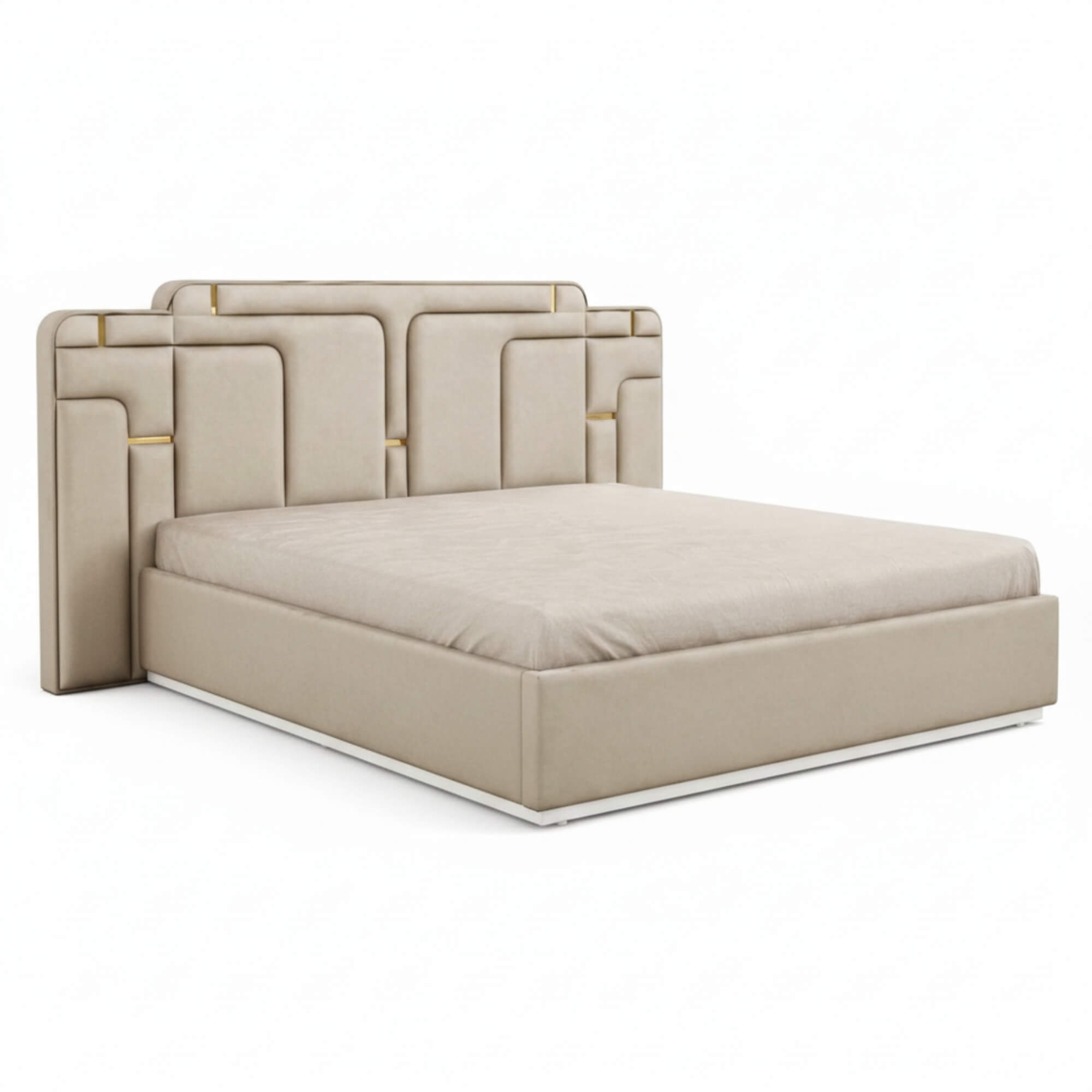 Fortune Upholstered King Bed with Storage – Plush Comfort Meets Smart Living