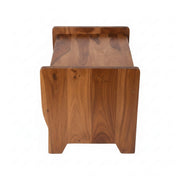 Rogar Magazine Rack- Wooden Slatted Organizer for Stylish and Accessible Reading Storage