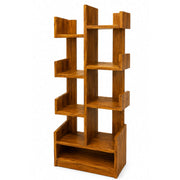 Step Bookshelf- Modern Stepped Wooden Shelf for Stylish Storage and Display