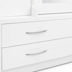 Venus Dressing Table with Mirror  Modern Vanity with Drawers & Shelves