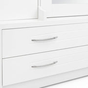 Venus Dressing Table with Mirror  Modern Vanity with Drawers & Shelves
