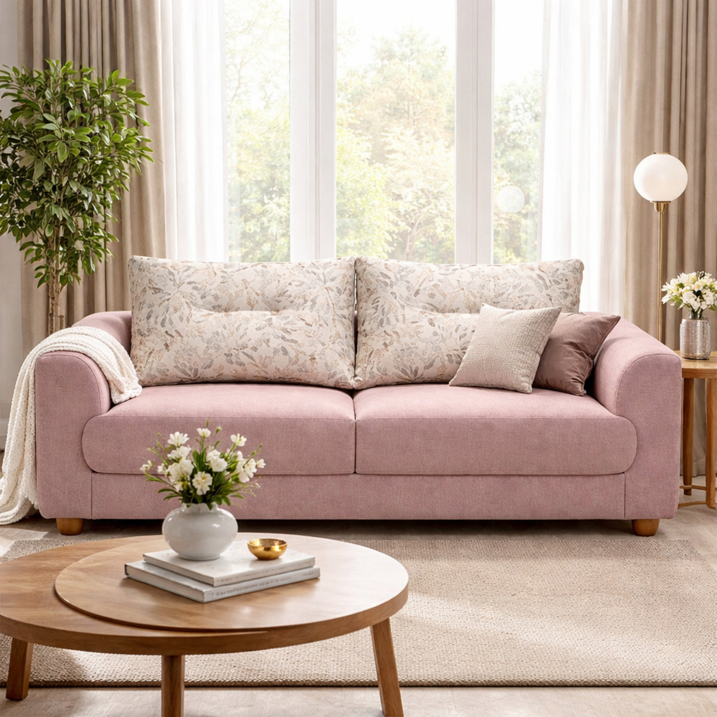 Krish 3 Seater Sofa  Premium Comfort with Timeless Style