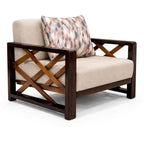 Aspire 1 Seater Sofa – Timeless Teak Wood Comfort