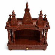 Trident Temple 24  Handcrafted Solid Wood Pooja Mandir