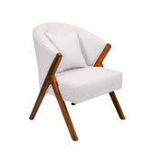 Aspen Beige Fabric Lobby Chair  A Compact, Stylish Accent for Modern Homes