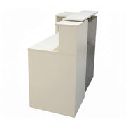 Presume Reception Table- Modern Dual-Tone Office Reception Desk with Storage