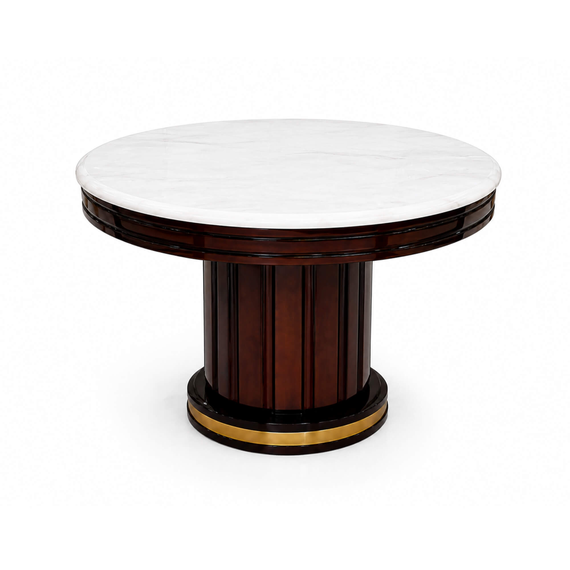 Averi Marble 4+1 Seater Round Dining Table – Timeless Sophistication with Modern Marble Charm