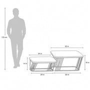 Glance Coffee Table As43 – Contemporary Layered Design with Luxe Appeal