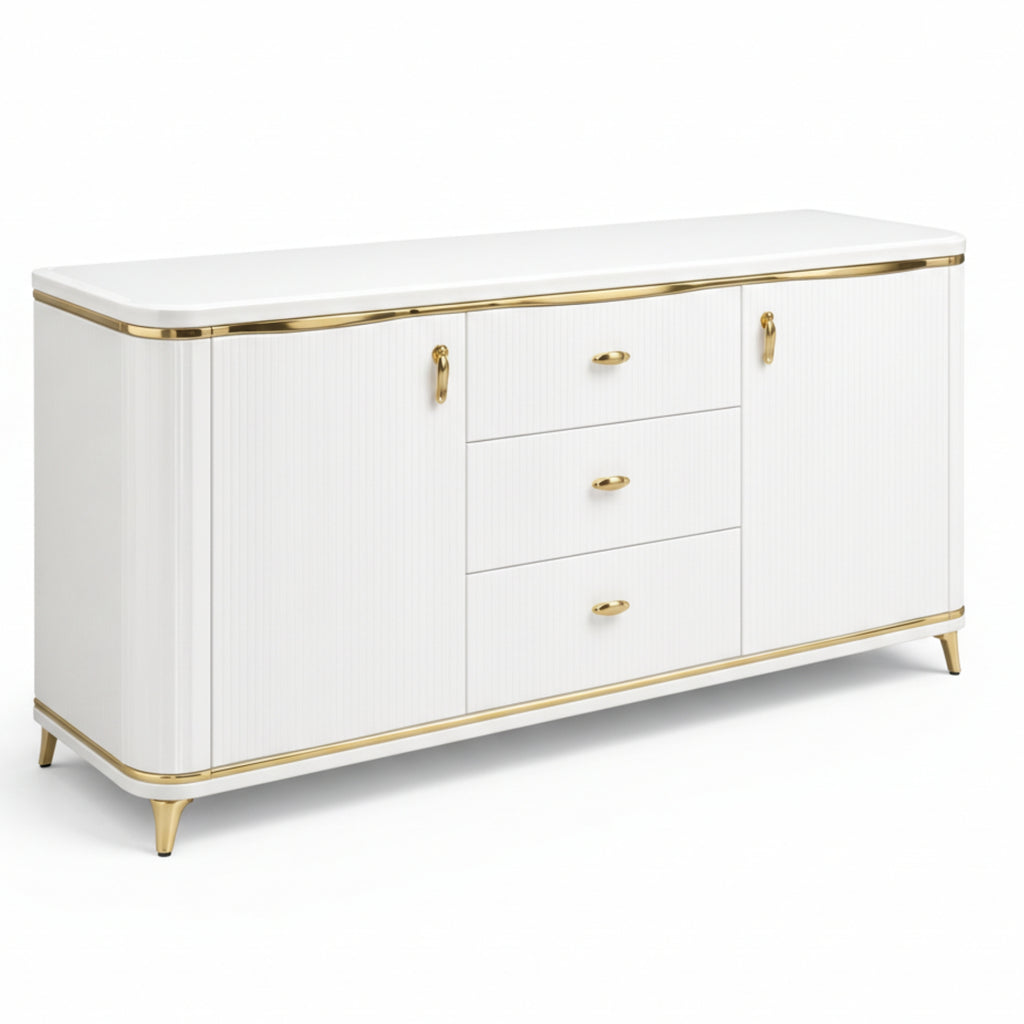 Glorious Multiunit  Modern Glossy White Storage Unit for Home