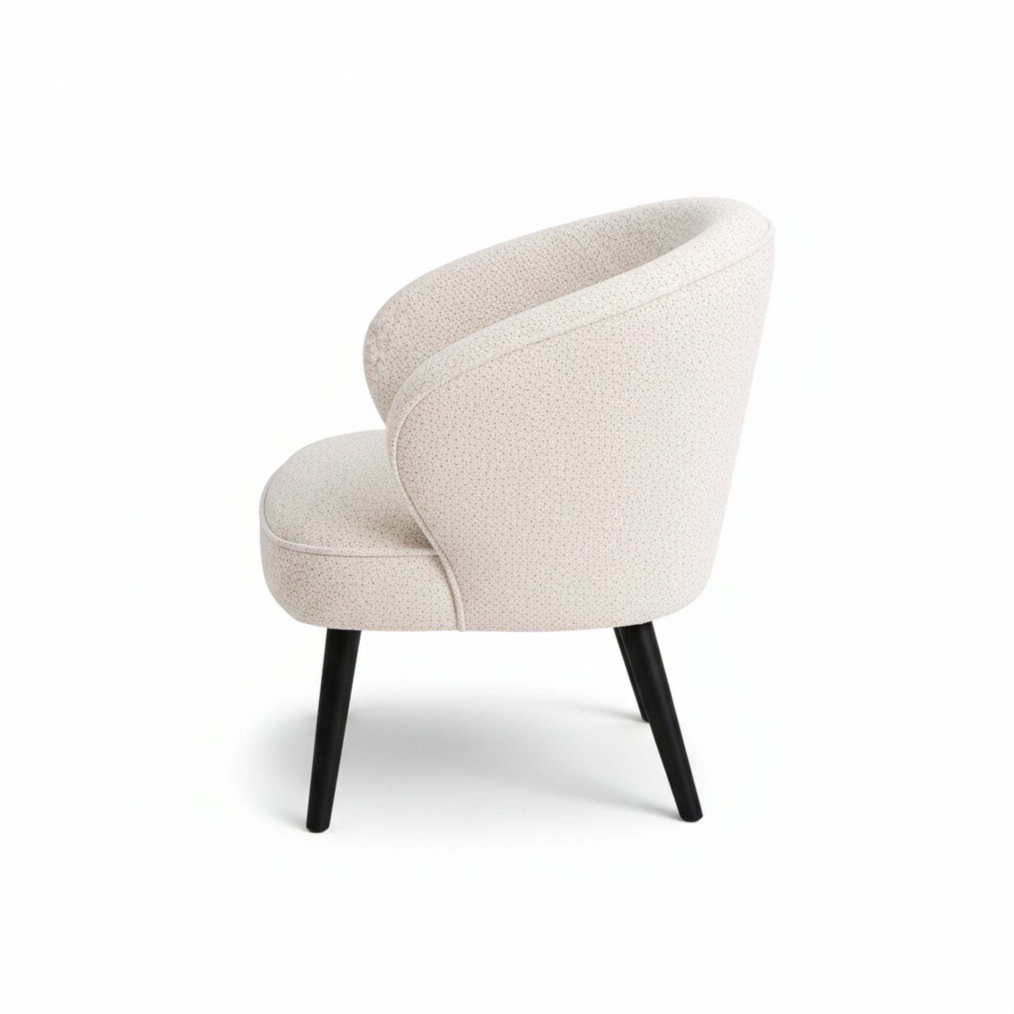 Leisure Chair TY052 - Upholstered Fabric Accent Chair with SS Base