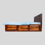Star Diamond King Bed with Storage  Elegance Meets Utility