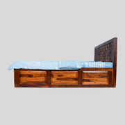 Star Diamond King Bed with Storage  Elegance Meets Utility