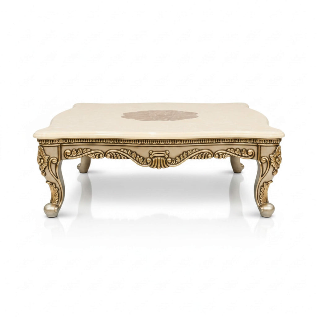 French Marble Centre Table–Timeless Grandeur