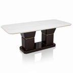 Spike Marble Table 6+1 Seater – Bold Geometry with Luxe Marble Appeal