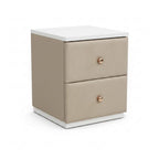 Fortune Night Stand – Compact Elegance with Upholstered Charm