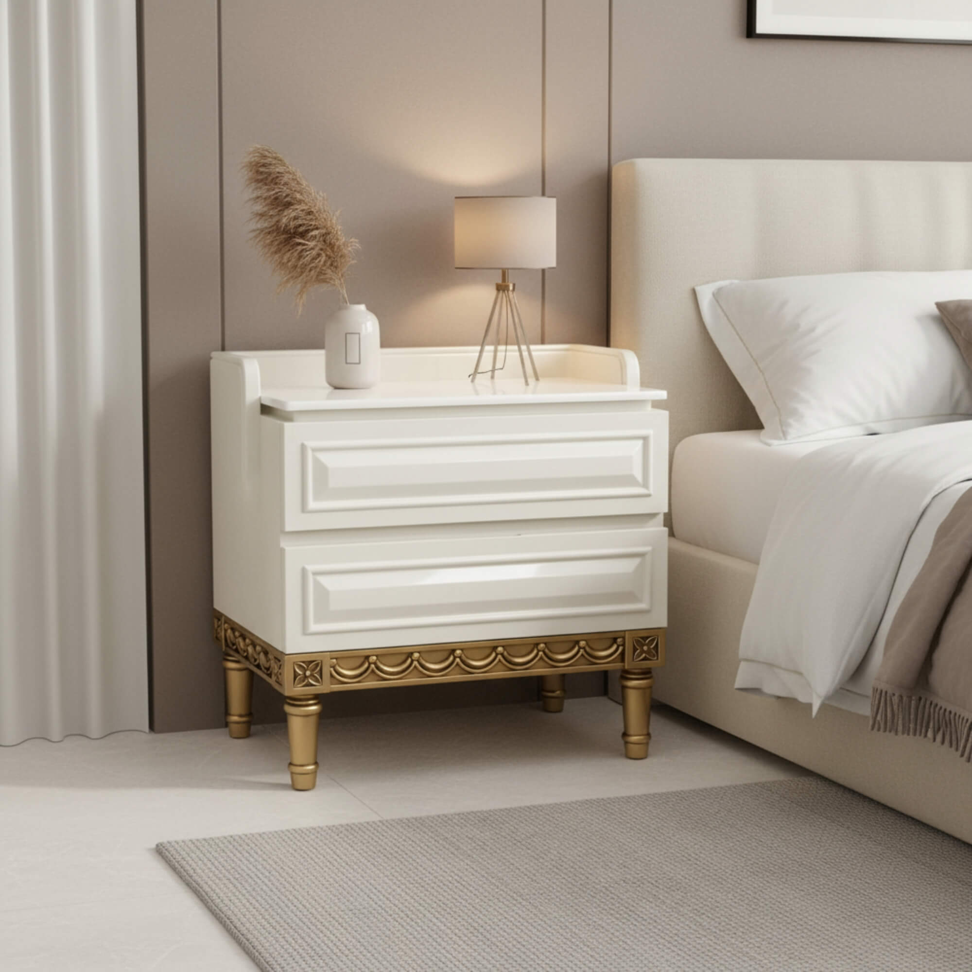 Tasch Night Stand – Classic Elegance with Functional Storage