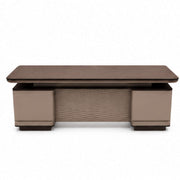 T885 Office Table 2.2 M- Executive Workstation with Textured Modesty Panel & Dual Storage Pedestals