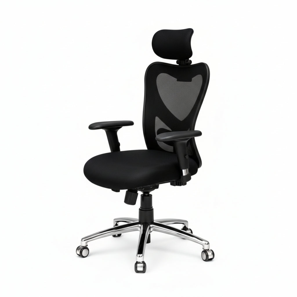 Eezy Office Chair 454A - Adjustable Ergonomic Office Chair with SS Base