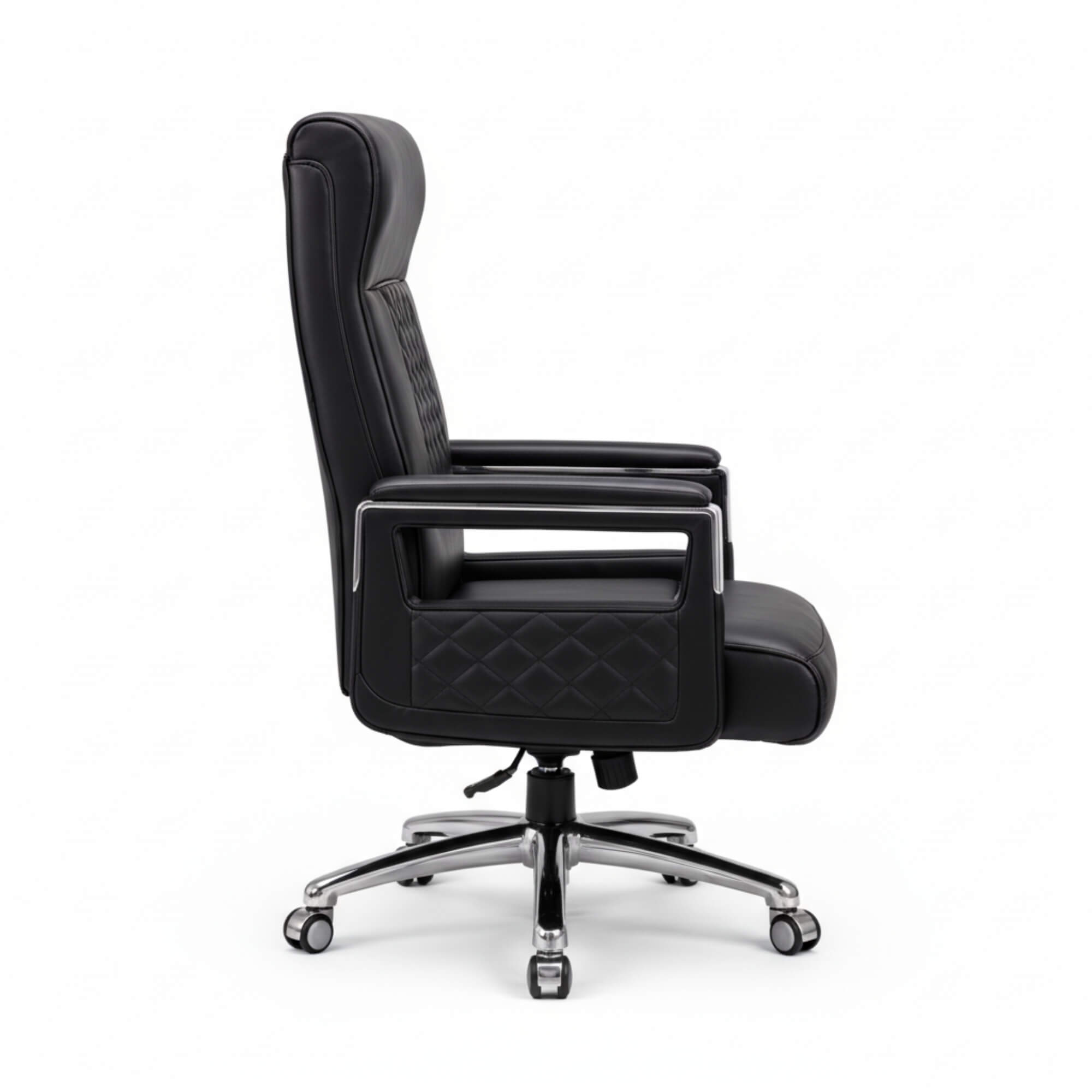 Eezy Office Chair 758  Modern Leatherette Office Chair with SS Base