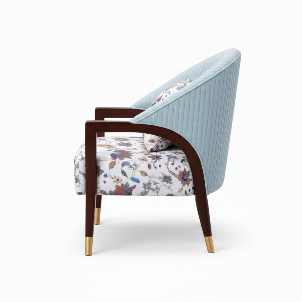 Camel Lobby Chair - Upholstered Reception & Lounge Chair