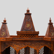 Trilok Handcrafted Wooden Temple  Create a Divine Space at Home