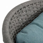 Milano Garden Furniture Set - 4 Chairs with Round Glass Top Table